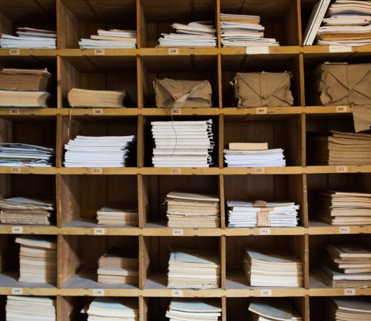 Storageroom, storage of flyers and papier