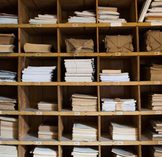 Storageroom, storage of flyers and papier